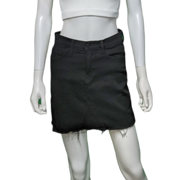 Flying Monkey Black Label High Rise Denim Mini Black 26 - Picture 6 of 11